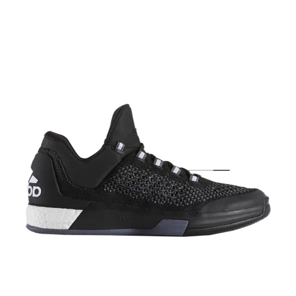 Adidas Men's SM Crazylight Boost Basketball Shoes Black/White Size
